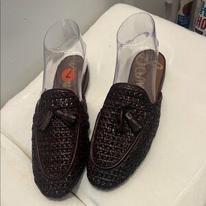 Sam Edelman Espresso Woven Mules